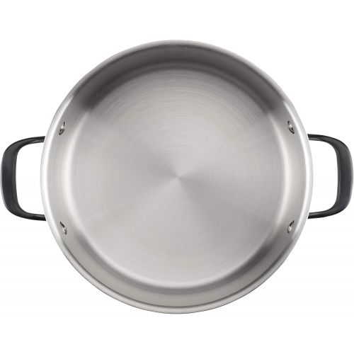 키친에이드 KitchenAid 5-Ply Clad Stainless Steel Cookware Pots and Pans Set, 10 Piece, Polished Stainless