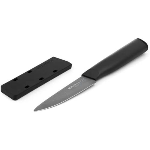 키친에이드 KitchenAid Classic Ceramic Paring Knife, 3.5-Inch, Black