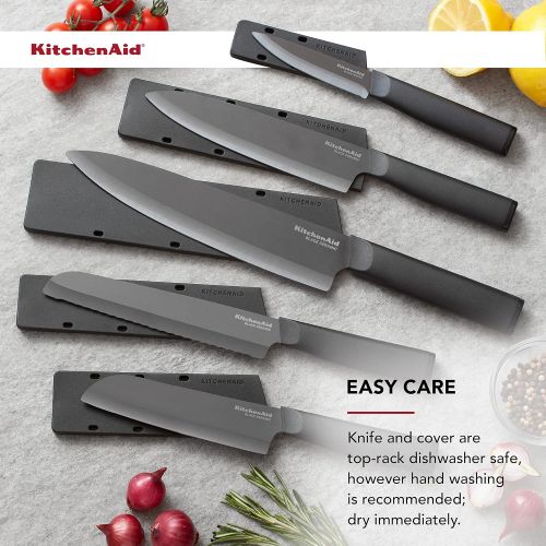 키친에이드 KitchenAid Classic Ceramic Paring Knife, 3.5-Inch, Black