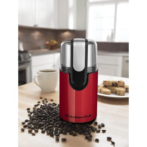 키친에이드 [아마존베스트]KitchenAid BCG111ER Blade Coffee Grinder - Empire Red