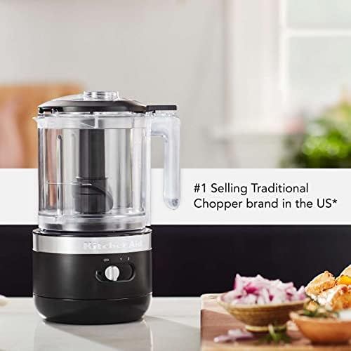 키친에이드 [아마존베스트]KitchenAid KFCB519BM Cordless Chopper, 5 cup, Black Matte