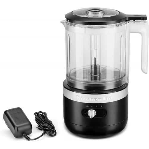 키친에이드 [아마존베스트]KitchenAid KFCB519BM Cordless Chopper, 5 cup, Black Matte