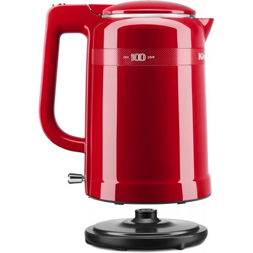 키친에이드 [아마존베스트]KitchenAid KEK1565QHSD 100 Year Limited Edition Queen of Hearts Electric Kettle, 1.5L, Passion Red