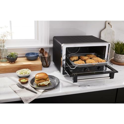 키친에이드 [아마존베스트]KitchenAid KCO124BM Digital Countertop Oven with Air Fry, Black Matte
