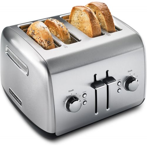 키친에이드 [아마존베스트]KitchenAid KMT4115SX Stainless Steel Toaster, Brushed Stainless Steel