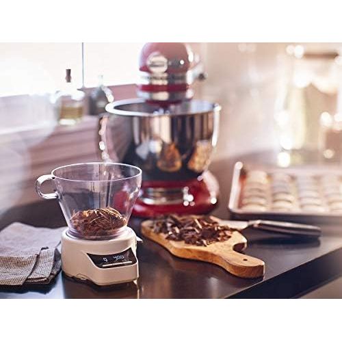 키친에이드 KitchenAid 5KSMSFTA Strainer with Digital Scales, Stainless Steel, White