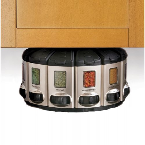  KitchenArt 57010 Select-A-Spice Auto-Measure Carousel Professional Series, Satin