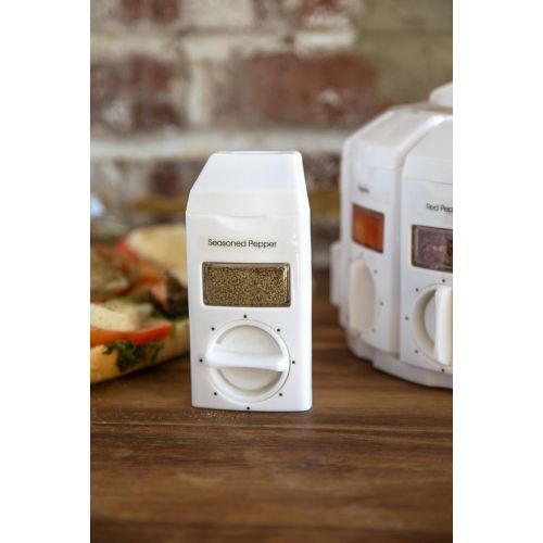  KitchenArt Select-A-Spice Auto-Measure Carousel Professional Series, White