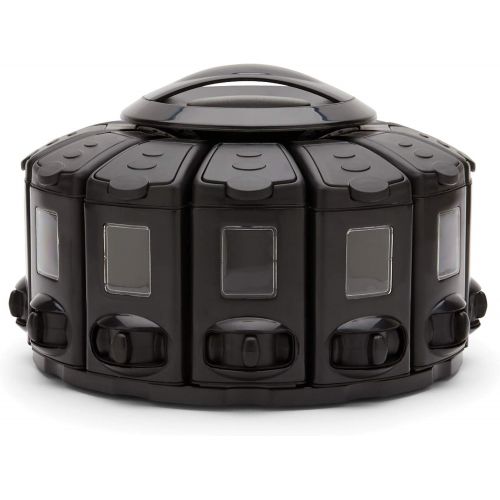  Kitchen Art Select-A-Spice Auto-Measure Pro Carousel 12 Compartments Black 9.5 x 9.5 x 6.5 inches