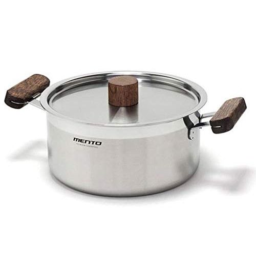  Kitchenart Stainless Stockpot 1.6Liter / 6.4 Quart with Lid and Wood Handle Available Induction Gas Stove Electric Radient