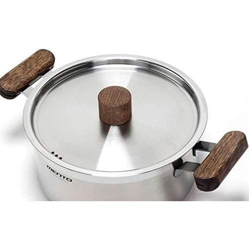  Kitchenart Stainless Stockpot 1.6Liter / 6.4 Quart with Lid and Wood Handle Available Induction Gas Stove Electric Radient