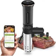 KitchenBoss Wifi Sous Vide Machine: Ultra-quiet Precision Cooker Immersion Circulator APP Control, IPX7 Waterproof Stainless Steel 1100W Professional Low Temperature Cooking Machines (G300PT)