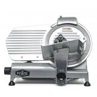 KitchenWare Station KWS Premium Commercial 320w Electric Meat Slicer 10 Stainless Steel Blade, Frozen Meat Cheese Food Slicer Low Noises Commercial and Home Use