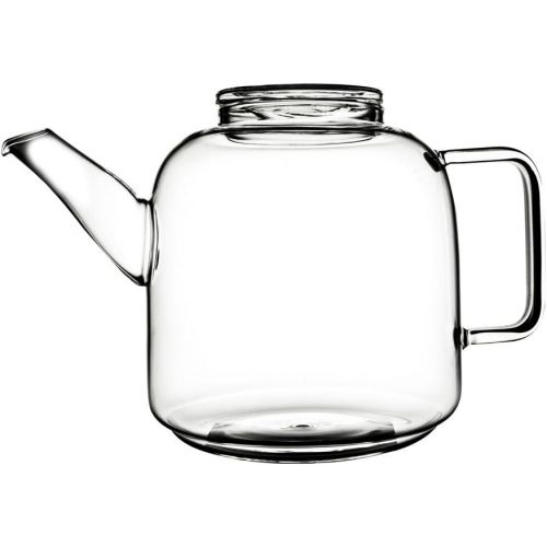  Kitchenfun Teekanne Glasteekanne Glaskanne, Borosilikatglas, ca. 3 l, ca. 26 x 18 cm, spuelmaschinengeeignet, mikrowellengeeignet
