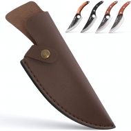 Kitory Leather Knife Sheath 6 inch Boning Knife Practical Soft Leather Sheath with Belt Loop Good for Protect Fixed Blade & Carry Out