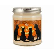 KitschCandle Halloween Candle, Scented Candle, Soy Candle, Vintage Halloween, Container Candle, Cat Candle, Halloween Decor, Pumpkin Spice Latte