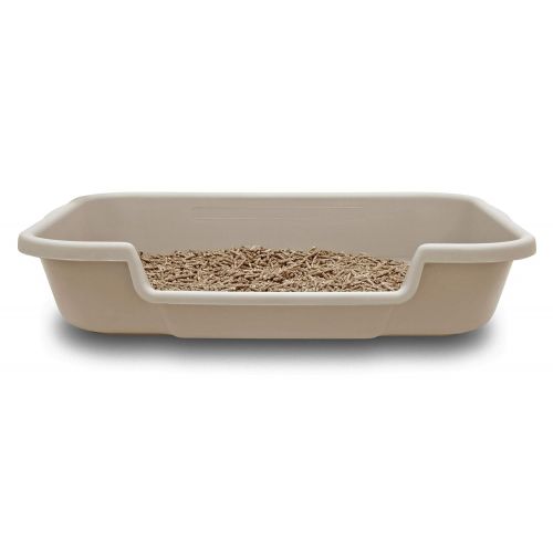  Kitty Go Here Senior Cat Litter Box, 2 Pans in one Box, Save on Shipping, Large 24 x 20 x 5.