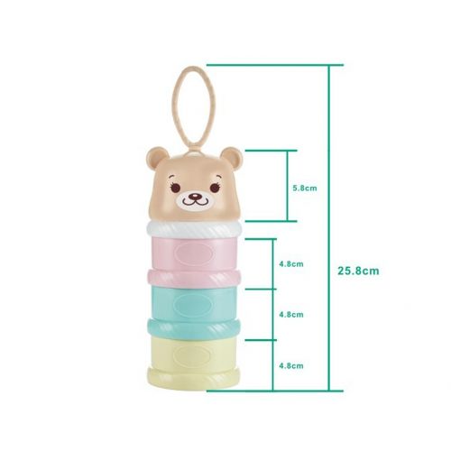  [아마존베스트]Kivwi Formula Dispenser, Stackable, On-The-Go, BPA Free, Baby, Infant, Kids Milk Powder Dispenser & Snack...