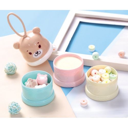  [아마존베스트]Kivwi Formula Dispenser, Stackable, On-The-Go, BPA Free, Baby, Infant, Kids Milk Powder Dispenser & Snack...