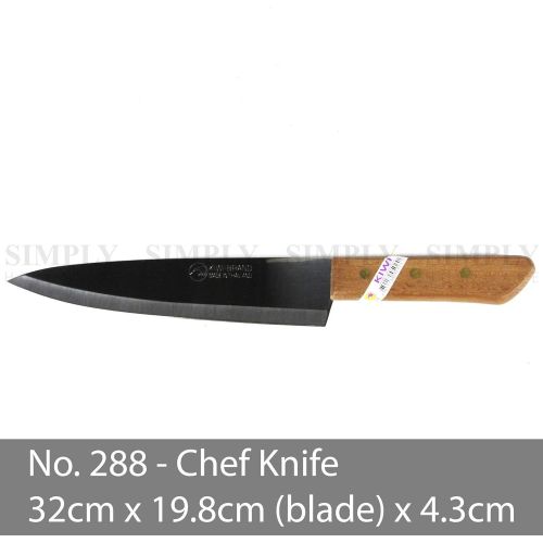  Thailand Kochmesser mit Holzgriff 28 cm Kiwi [Nr. 171]