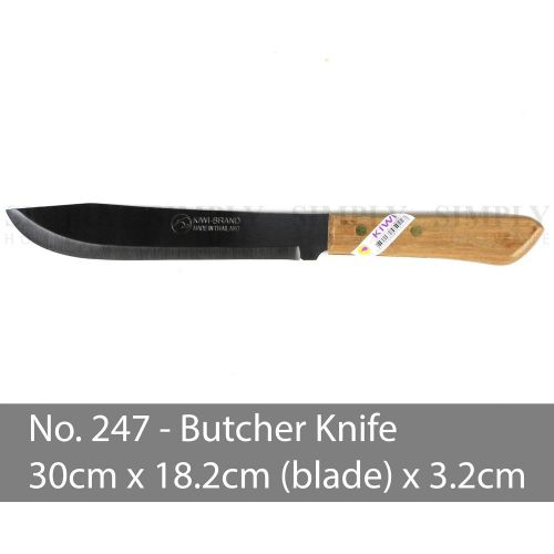  Thailand Kochmesser mit Holzgriff 28 cm Kiwi [Nr. 171]