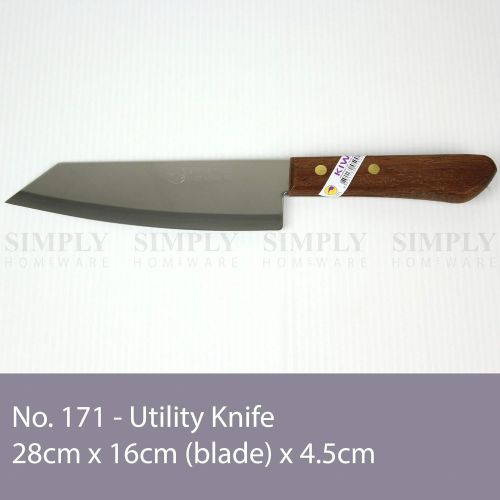  Thailand Kochmesser mit Holzgriff 28 cm Kiwi [Nr. 171]