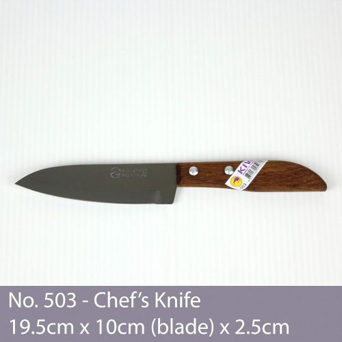  Kiwi [ #503 ] KIWI Thailand Obstmesser mit Holzgriff 19cm / Messer