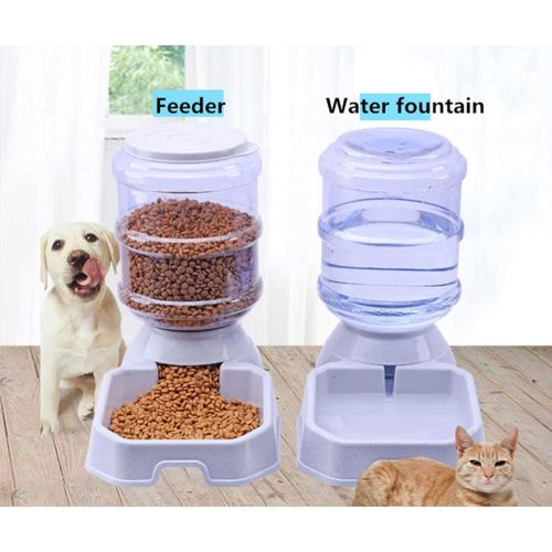  Kiwi-dd kiwi-dd 3.8L Pet Automatic Feeder Dog Cat Drinking Bowl Large Capacity Dispenser