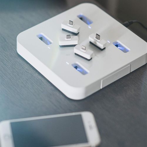  KiwiBox Kiwi Box K4 - Charge up to 6 Devices at The Same time with This Universal Smart Charging Station for Smartphones, Tablets, smartwatches and headsets