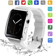 Kkcite Bluetooth Smart Watch KKCITE Smartwatch Phone with SIM 2G GSM for Android Smartphones Support Sleep Monitor, Push Message, Camera Unlocked Watch Men Women Kids