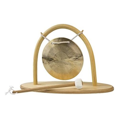  [아마존베스트]Klangschalen-Center Bell Set Feng Gong/Wind Gong Diameter 15cm Gong Stand and Beater 7190L