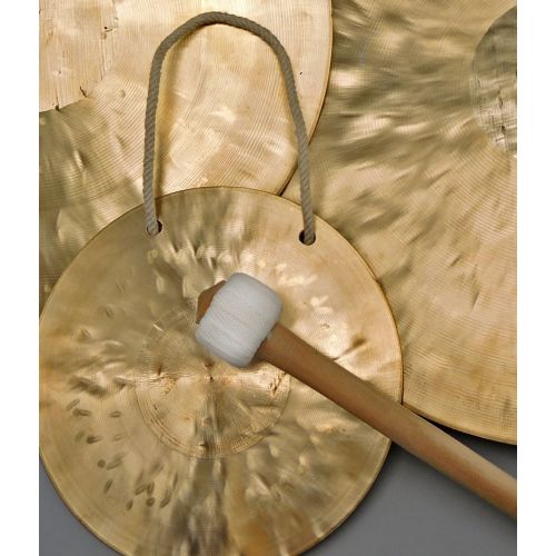  [아마존베스트]Klangschalen-Center 7003- Feng Gong / Wind Gong Diameter 45 cm Including Wood / Cotton Mallet