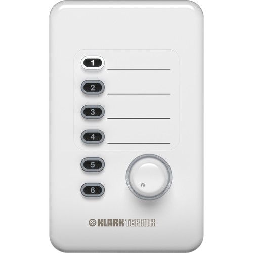  Klark Teknik CP8000UL Volume and Source Selection Wall Plate Remote Control for DM8000 Audio Processor
