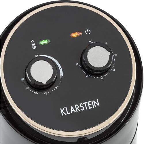  Klarstein Well Air Fry - Heissluftfritteuse, Fritteuse, fett-frei Frittieren, Backen, Grillen, Roesten, 1230 Watt, 1,5L, UEberhitzungsschutz, analoges Bedienfeld, Kontrollleuchten, sc