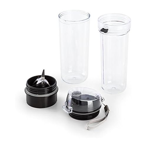  Klarstein Vitwist - Standmixer, Smoothie-Maker, Mixer, Power-Blender, Spuelmaschinen geeignet, kinderleichte Reinigung BPA-frei, 23.000 U/min, Leistung: 250 W, Fassungsvermoegen: 0,4