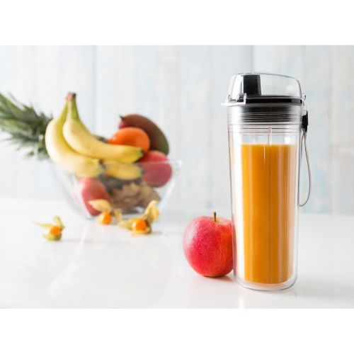  Klarstein Vitwist - Standmixer, Smoothie-Maker, Mixer, Power-Blender, Spuelmaschinen geeignet, kinderleichte Reinigung BPA-frei, 23.000 U/min, Leistung: 250 W, Fassungsvermoegen: 0,4