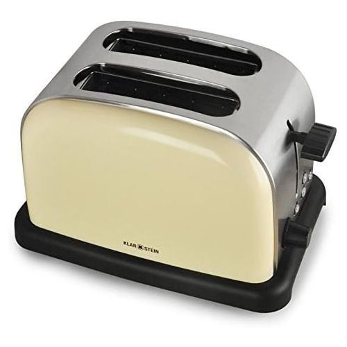  Klarstein 10005179 BT 318 C BT-318-C Edelstahl Toaster 2-Scheiben, Creme