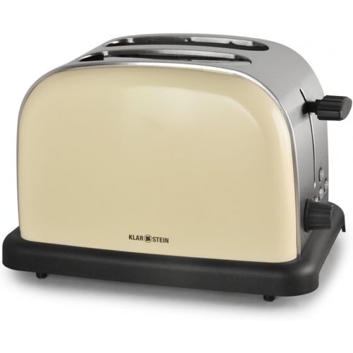  Klarstein 10005179 BT 318 C BT-318-C Edelstahl Toaster 2-Scheiben, Creme