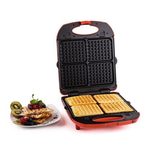  Klarstein Trinity  Sandwich maker  Sandwich toaster  Contact grill  Waffle iron  Interchangeable heating plates  1300 watts  Non-Stick coating  Lid foldable up to 180°  Re