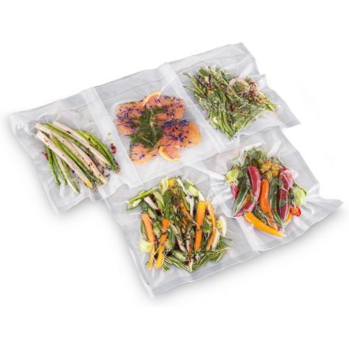  Klarstein Bagpack XL Vakuumbeutel Wabenstruktur Folienschlauch (2x Rollen 600x15 cm, individuell zuschneidbar, Geeignet fuer die Klarstein Foodlocker Vakuumiergerate)