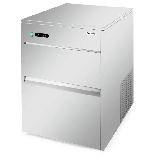  KLARSTEIN Klarstein Powericer XXXL - Profi Eiswuerfelmaschine, Eiswuerfelbereiter, Ice Maker, 50 kg / 24 h, 260 W, 10 kg Lagerfach, LED, geschmacksneutrale Auskleidung, sehr leise, Edelstahl,