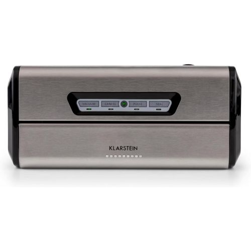  KLARSTEIN Klarstein FoodLocker Pro Vakuumierer - Vakuumiergerat, Folienschweissgerat, 120 Watt, 12 Liter/Minute, 3 mm Schweissnaht, Lebensmittel, Sous Vide, Folien bis 30 cm Breite, Silber