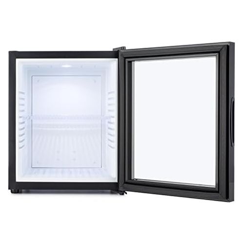  Klarstein MKS-12 - Minibar, Mini-Kuehlschrank, Getrankekuehlschrank, A, 24 Liter, geringer Energieverbrauch, ca. 38 x 47 x 38 cm (BxHxT), 30 dB leiser Betrieb, schwarz