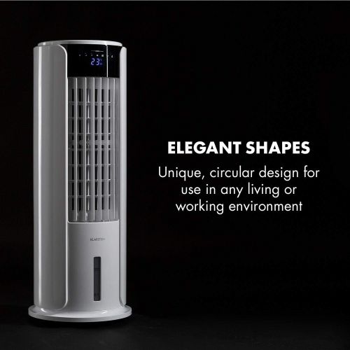  KLARSTEIN Klarstein Skyscraper Horizon 3-in-1 mobiles Klimagerat mit 60 W Leistung - Heat Edition, 3-in-1: Luftkuehler, Ventilator und Luftbefeuchter, Touchbedienung, Fernbedienung, 45°-Oszil