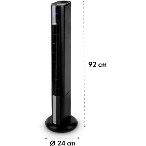  KLARSTEIN Klarstein Skyscraper 3G 2019 Edition - platzsparender Turmventilator, Saulenventilator, Oszillationsfunktion, 3 Betriebsmodi, 50 Watt, Touch-Bedienfeld, Temperaturanzeige, Timer, r