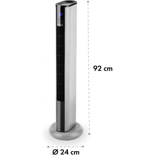  KLARSTEIN Klarstein Skyscraper 3G 2019 Edition - platzsparender Turmventilator, Saulenventilator, Oszillationsfunktion, 3 Betriebsmodi, 50 Watt, Touch-Bedienfeld, Temperaturanzeige, Timer, r