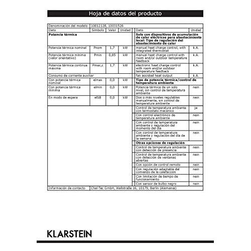  KLARSTEIN TESTSIEGER St. Moritz - Elektrischer Kamin, Elektrokamin, Heizluefter, Heizung, getrennt vom Heizluefter betreibbar, 1850 W, regelbarer Thermostat, Dekoholz, rauchfrei, wei