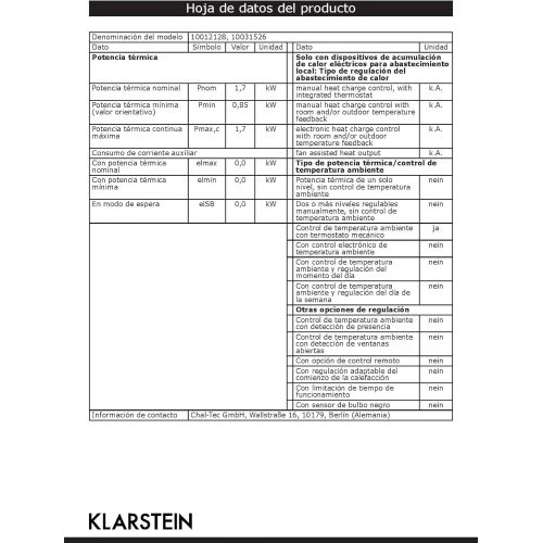  KLARSTEIN TESTSIEGER St. Moritz - Elektrischer Kamin, Elektrokamin, Heizluefter, Heizung, getrennt vom Heizluefter betreibbar, 1850 W, regelbarer Thermostat, Dekoholz, rauchfrei, wei