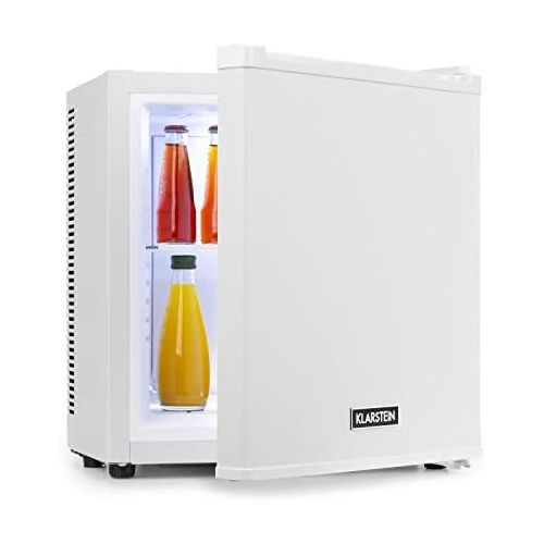  KLARSTEIN Klarstein Secret Cool Mini-Kuehlschrank Mini-Bar, EEK A+, 13 Liter, 45 cm Hoehe, 0 dB, Lautlos, Gerauchlos, Kuehlbereich: 5-8 °C, freistehend, Getrankekuehlschrank, Minibar, weiss