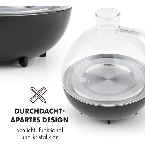  KLARSTEIN Drop Siphon-Kaffeemaschine Kaffeezubereiter (500 Watt, 360° Basis, LCD-Display, Touchbedienung, automatischer und manueller Zubereitungsmodus) schwarz